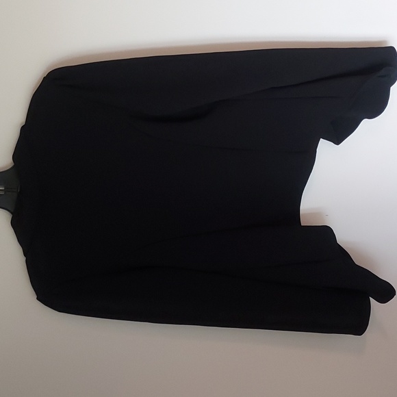 SSOULM Blazer/ Cardigan Draped coller Black Medium - Picture 5 of 7